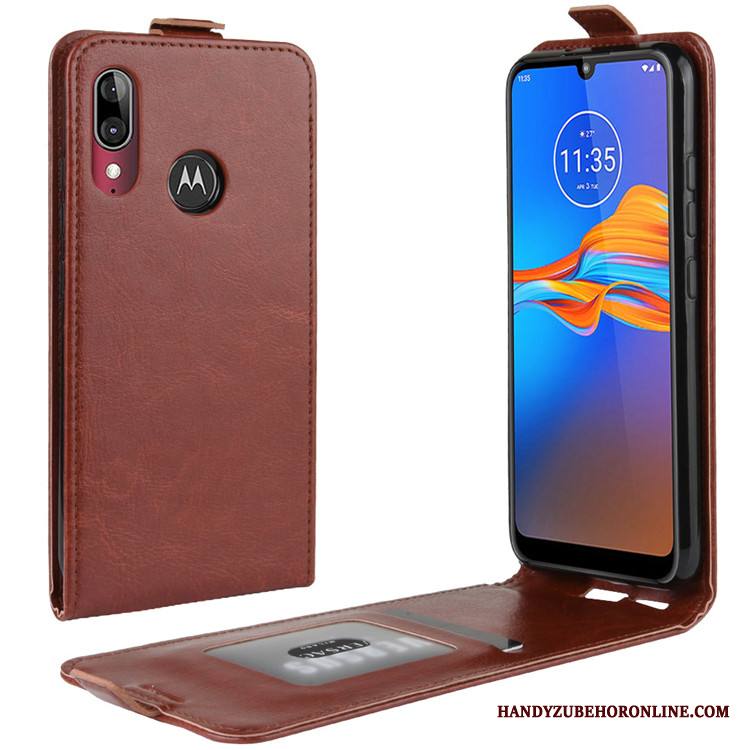 Moto E6 Plus Puhelimen Kuoret Suojaus Kuori Kotelo Murtumaton Nahkakotelo