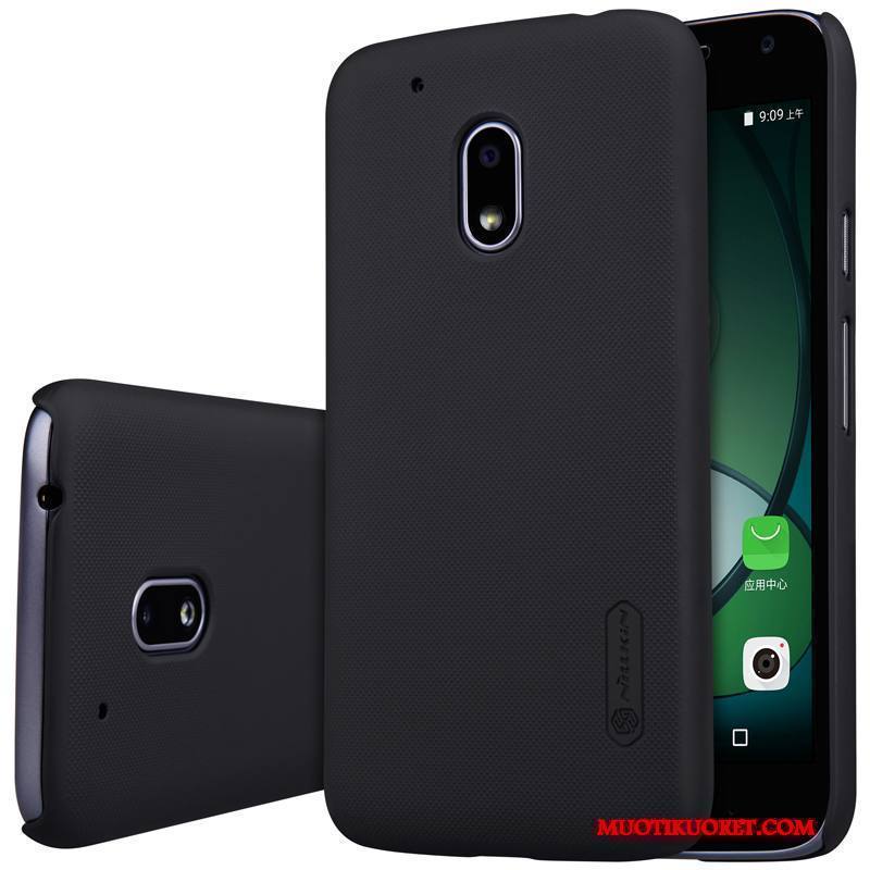 Moto G4 Play Puhelimen Kuoret Suojaus Punainen Kuori Kotelo Kulta Pesty Suede