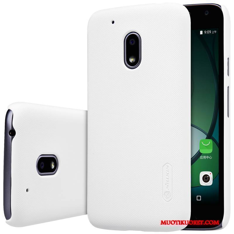 Moto G4 Play Puhelimen Kuoret Suojaus Punainen Kuori Kotelo Kulta Pesty Suede