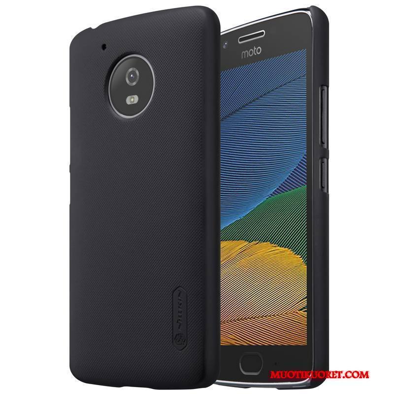 Moto G5 Kuori Kova Kulta Kotelo Valkoinen Puhelimen Kuoret Pesty Suede Liukumaton