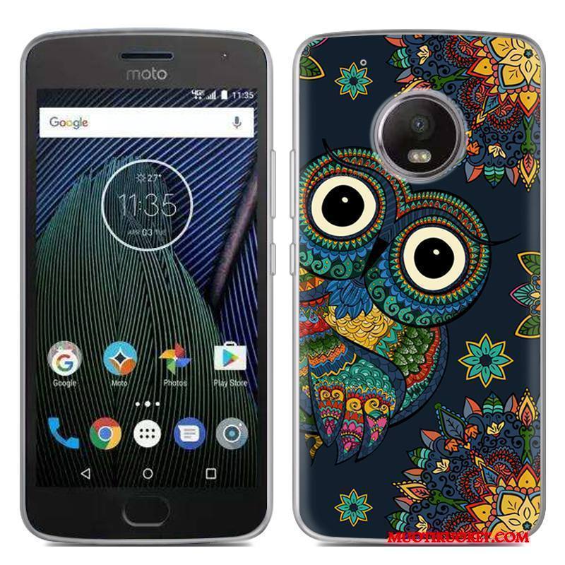 Moto G5 Plus Puhelimen Kuoret Kotelo Silikoni Erikoistarjous Valkoinen Luova Kuori