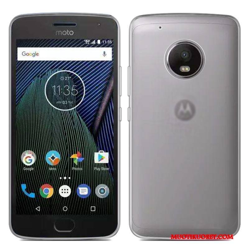 Moto G5 Plus Puhelimen Kuoret Kotelo Silikoni Erikoistarjous Valkoinen Luova Kuori