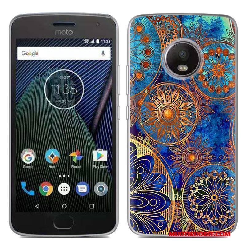 Moto G5 Plus Puhelimen Kuoret Kotelo Silikoni Erikoistarjous Valkoinen Luova Kuori