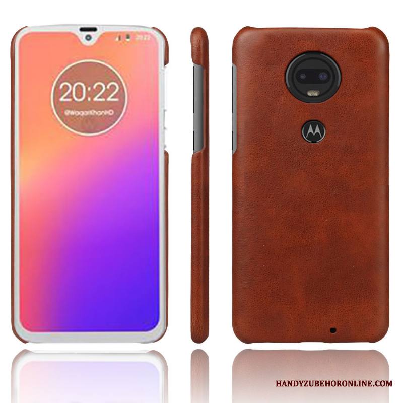 Moto G7 Kuori Liiketoiminta Puhelimen Kuoret Vuosikerta Nahka Kotelo Persoonallisuus Suojaus