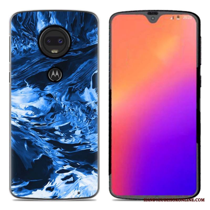 Moto G7 Kuori Pehmeä Neste Puhelimen Uusi Luova Kotelo Persoonallisuus Musta