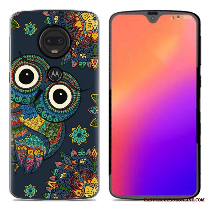 Moto G7 Kuori Pehmeä Neste Puhelimen Uusi Luova Kotelo Persoonallisuus Musta