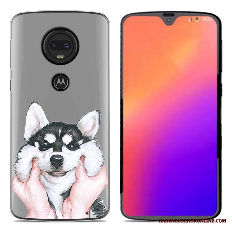 Moto G7 Kuori Pehmeä Neste Puhelimen Uusi Luova Kotelo Persoonallisuus Musta