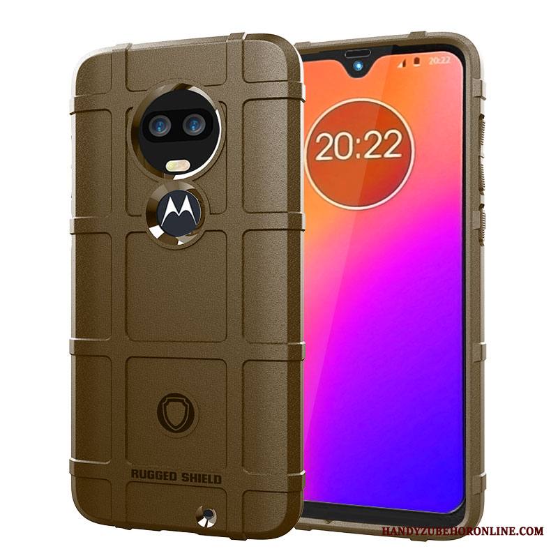 Moto G7 Kuori Puhelimen Kuoret Paksu Persoonallisuus Suojaus Liukumaton Luova Pesty Suede