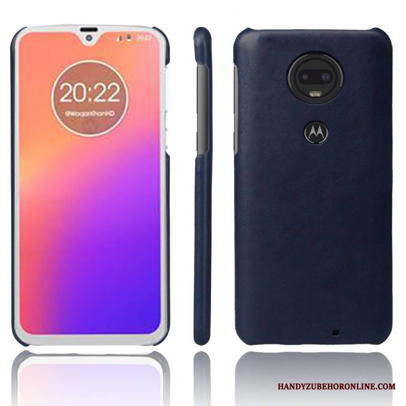 Moto G7 Plus Liiketoiminta Murtumaton Nahka Persoonallisuus Vuosikerta Kotelo Kuori