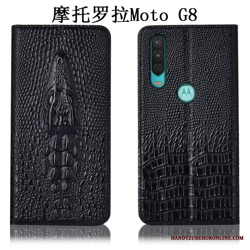 Moto G8 Kuori Murtumaton Aito Nahka Kotelo Puhelimen Kuoret Keltainen Suojaus All Inclusive