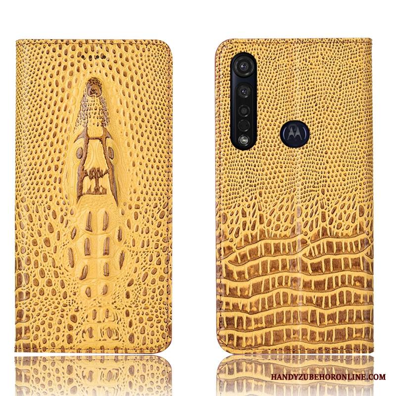 Moto G8 Plus Kuori All Inclusive Krokotiili Aito Nahka Puhelimen Kuoret Murtumaton Suojaus Sininen