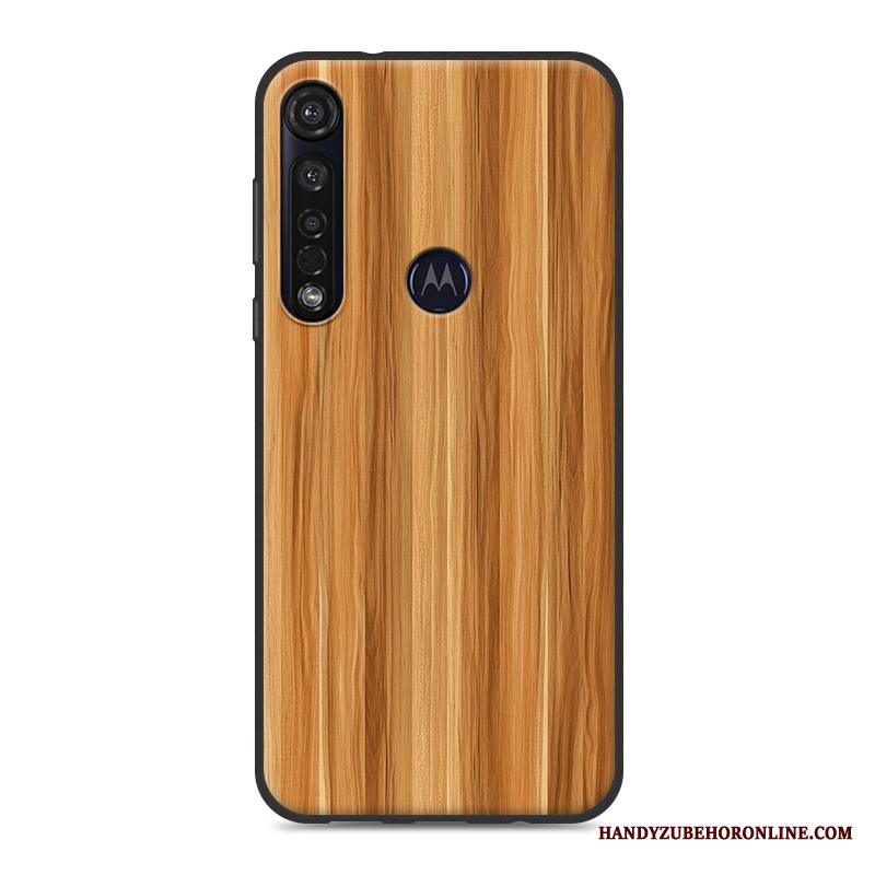 Moto G8 Plus Kuori Trendi Harmaa Silikonikuori Puulajit Tuuli Yksinkertainen Pesty Suede