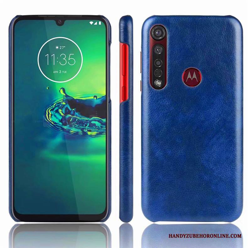 Moto G8 Plus Puhelimen Kuoret Sininen Murtumaton Kuori Suojaus Yksinkertainen