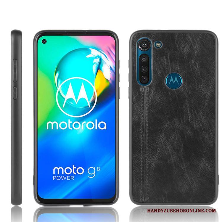 Moto G8 Power Kuori Murtumaton Tide-brändi Suojaus Puhelimen Kuoret Nahka Kotelo Kova