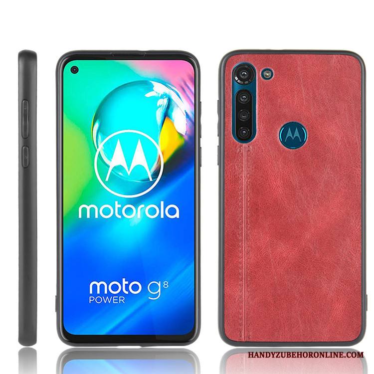 Moto G8 Power Kuori Murtumaton Tide-brändi Suojaus Puhelimen Kuoret Nahka Kotelo Kova