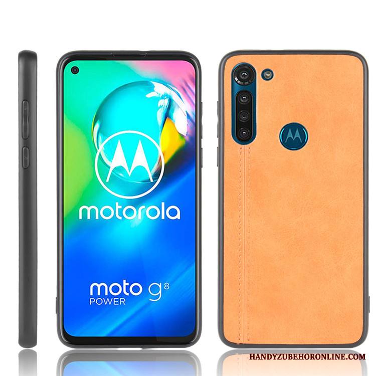 Moto G8 Power Kuori Murtumaton Tide-brändi Suojaus Puhelimen Kuoret Nahka Kotelo Kova