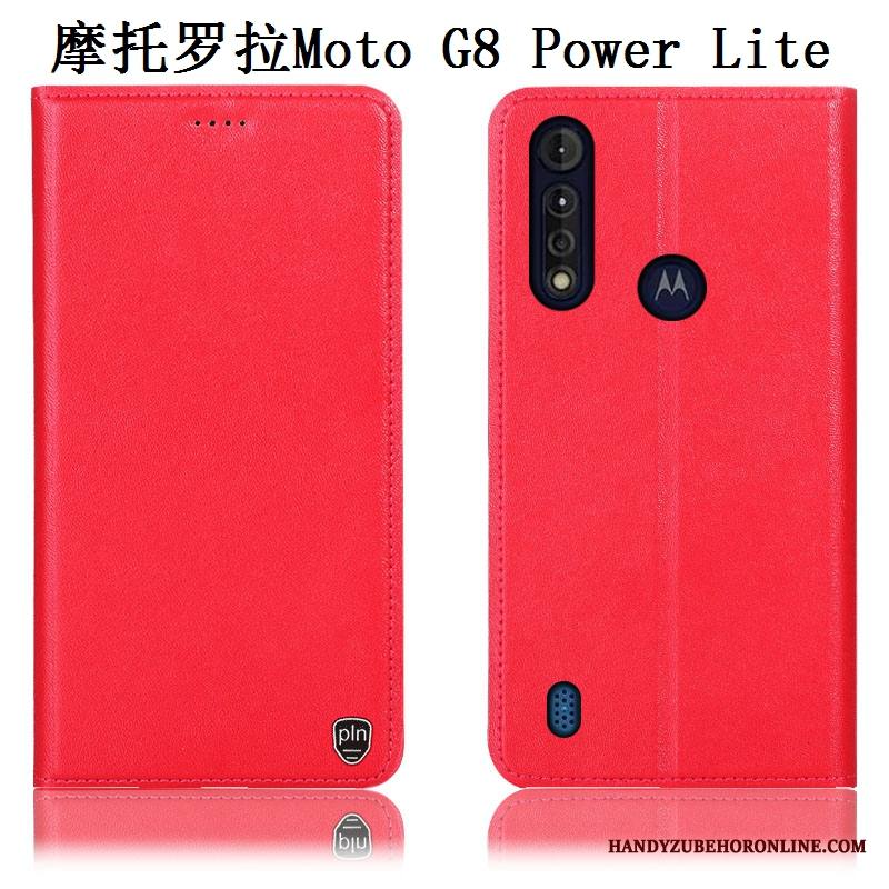 Moto G8 Power Lite Kuori Suojaus Murtumaton Keltainen Puhelimen Kuoret Kukkakuvio Aito Nahka Kotelo