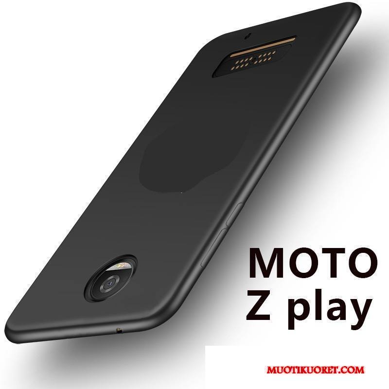 Moto Z Play Kuori Silikoni Kotelo All Inclusive Puhelimen Kuoret Pehmeä Neste Musta Suojaus