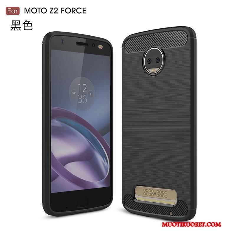 Moto Z2 Force Edition Kuori Suojaus Puhelimen Kuoret Sininen Silikoni All Inclusive Kotelo Pehmeä Neste