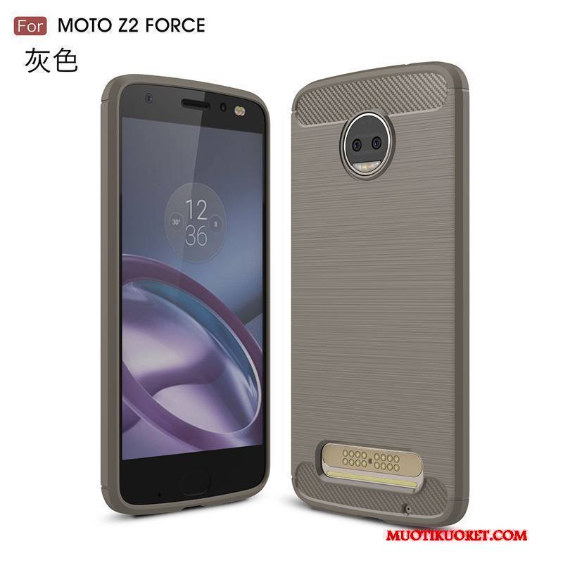 Moto Z2 Force Edition Kuori Suojaus Puhelimen Kuoret Sininen Silikoni All Inclusive Kotelo Pehmeä Neste