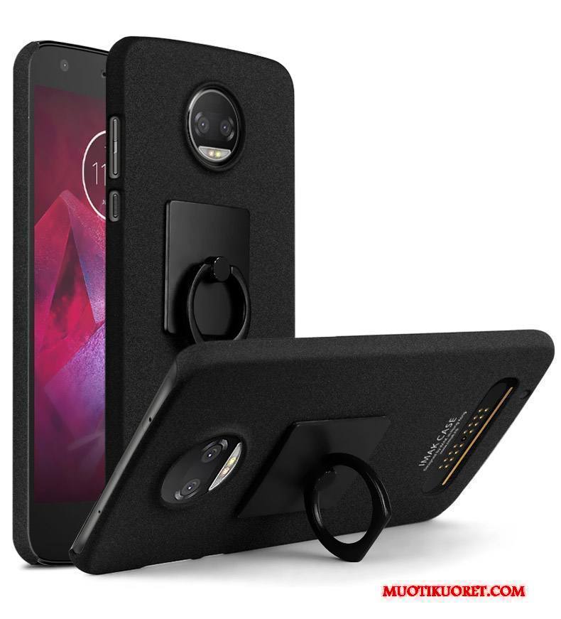 Moto Z2 Play Kuori Kova Suojaus Puhelimen Sininen Musta Pesty Suede Kotelo