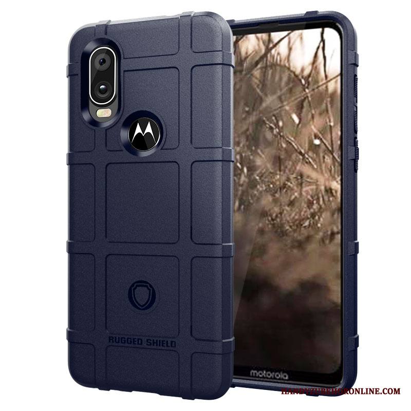 Motorola One Vision Kuori Suupaltti Suojaus Kotelo 说 Pesty Suede Puhelimen Kuoret Paksu