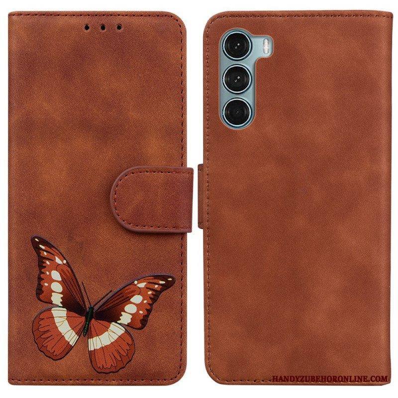 Nahkakotelo Moto G200 5G Skin Touch Butterfly