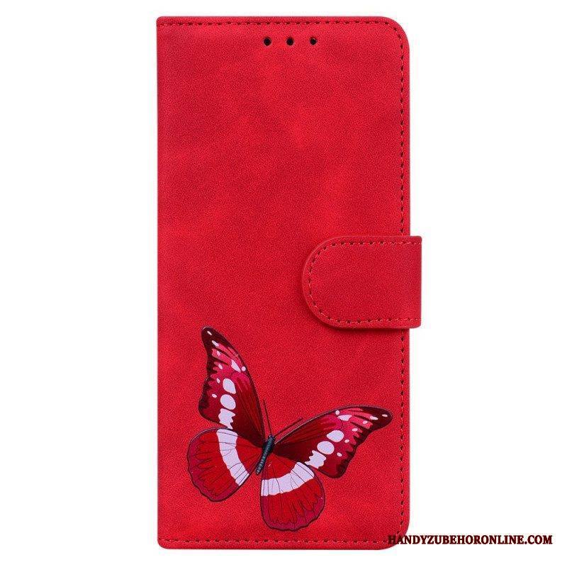 Nahkakotelo Samsung Galaxy A53 5G Skin Touch Butterfly