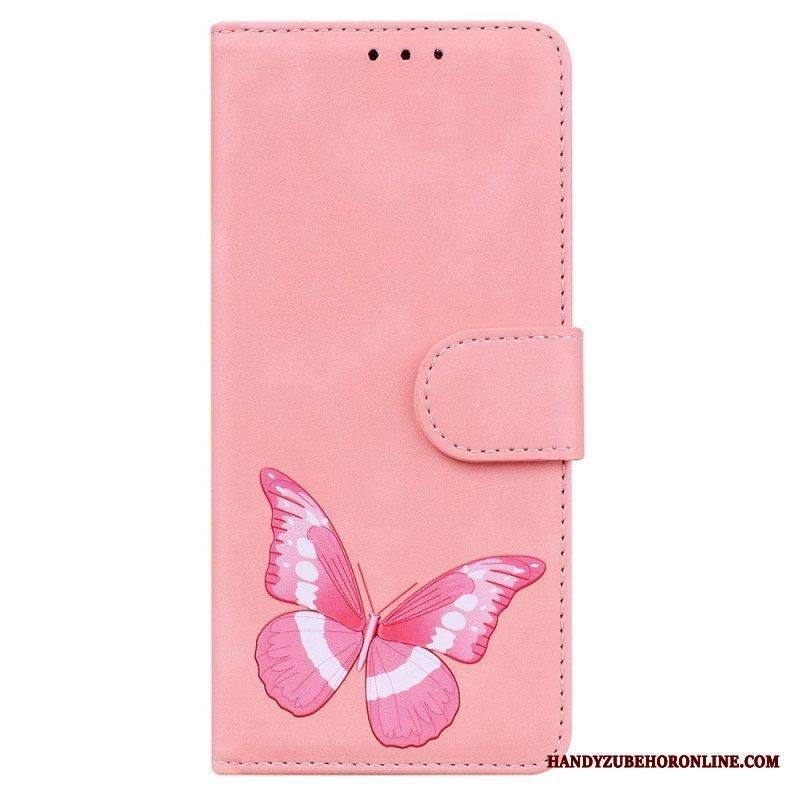 Nahkakotelo Samsung Galaxy A53 5G Skin Touch Butterfly