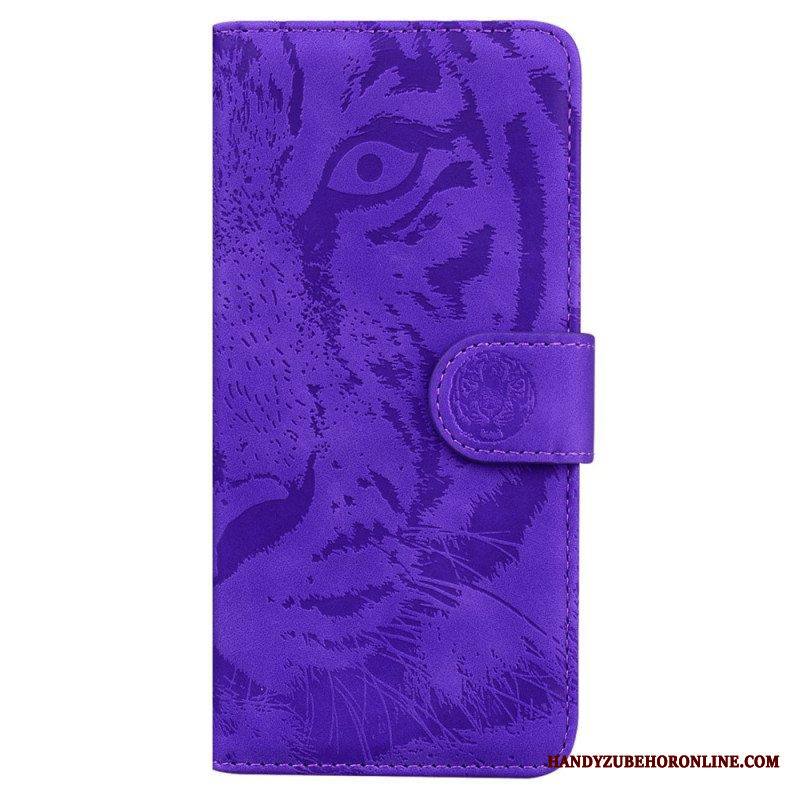 Nahkakotelo Xiaomi 13 Pro Suojaketju Kuori Strappy Tiger Print