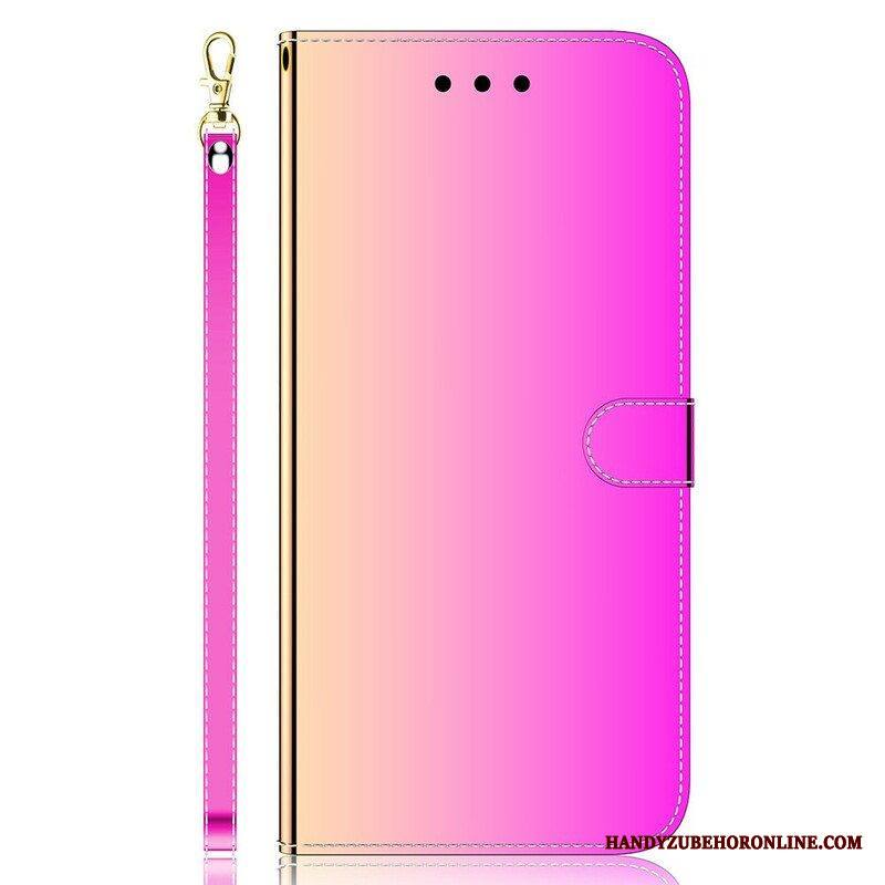 Nahkakotelo Xiaomi Redmi Note 10 5G Peilin Kansi