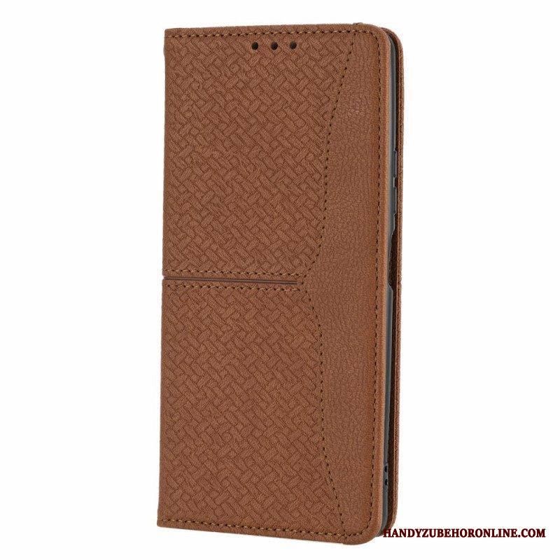 Nahkakotelo Xiaomi Redmi Note 10 Pro Suojaketju Kuori Strappy Woven Leather Style