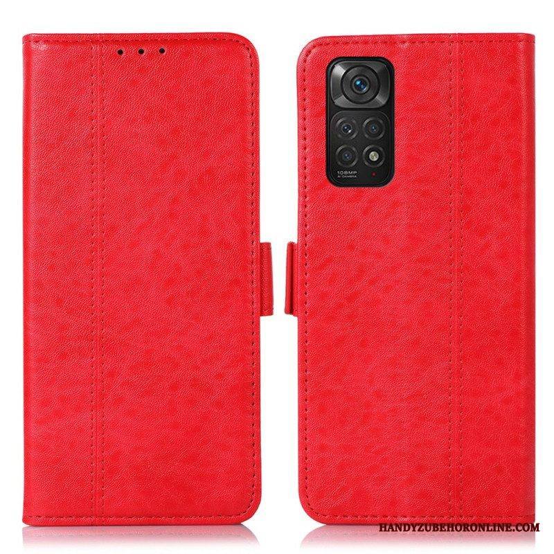 Nahkakotelo Xiaomi Redmi Note 11 / 11S Hienovarainen Ompelu