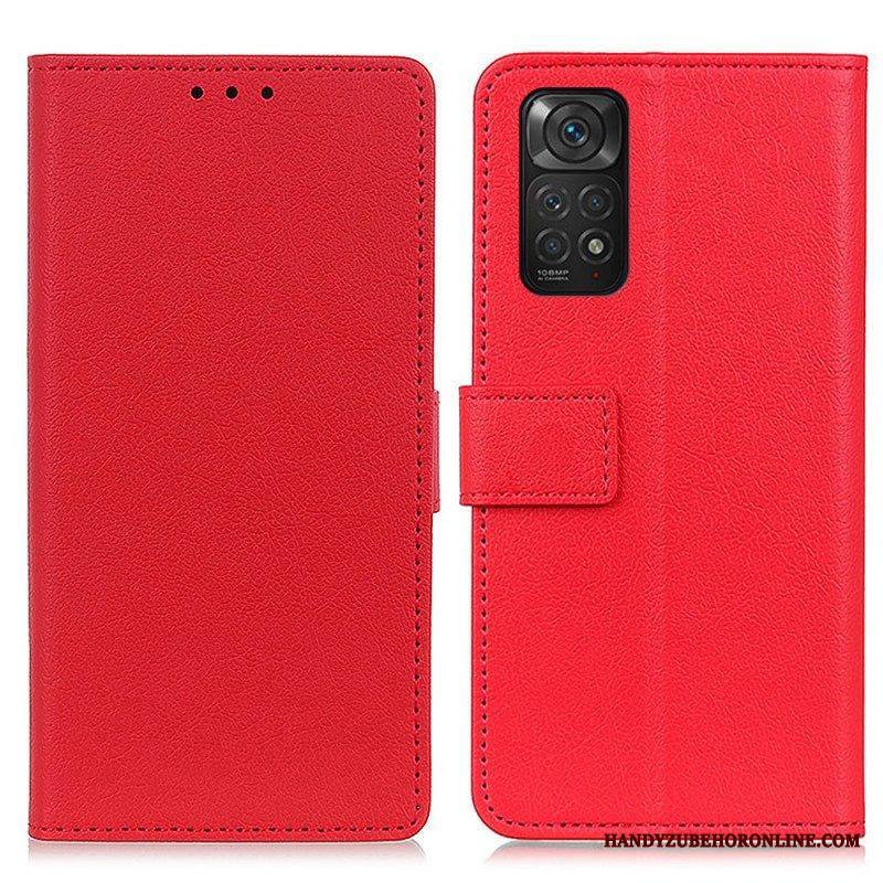 Nahkakotelo Xiaomi Redmi Note 11 / 11S Premium Lychee Faux Leather