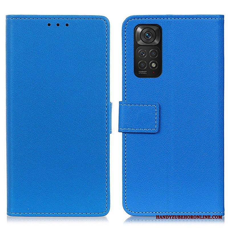 Nahkakotelo Xiaomi Redmi Note 11 / 11S Premium Lychee Faux Leather