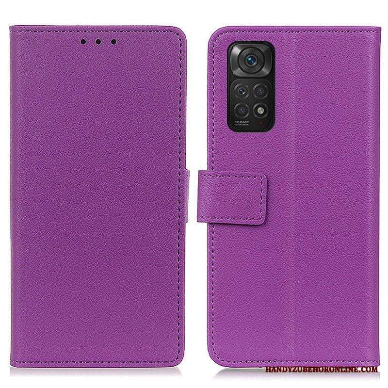 Nahkakotelo Xiaomi Redmi Note 11 / 11S Premium Lychee Faux Leather