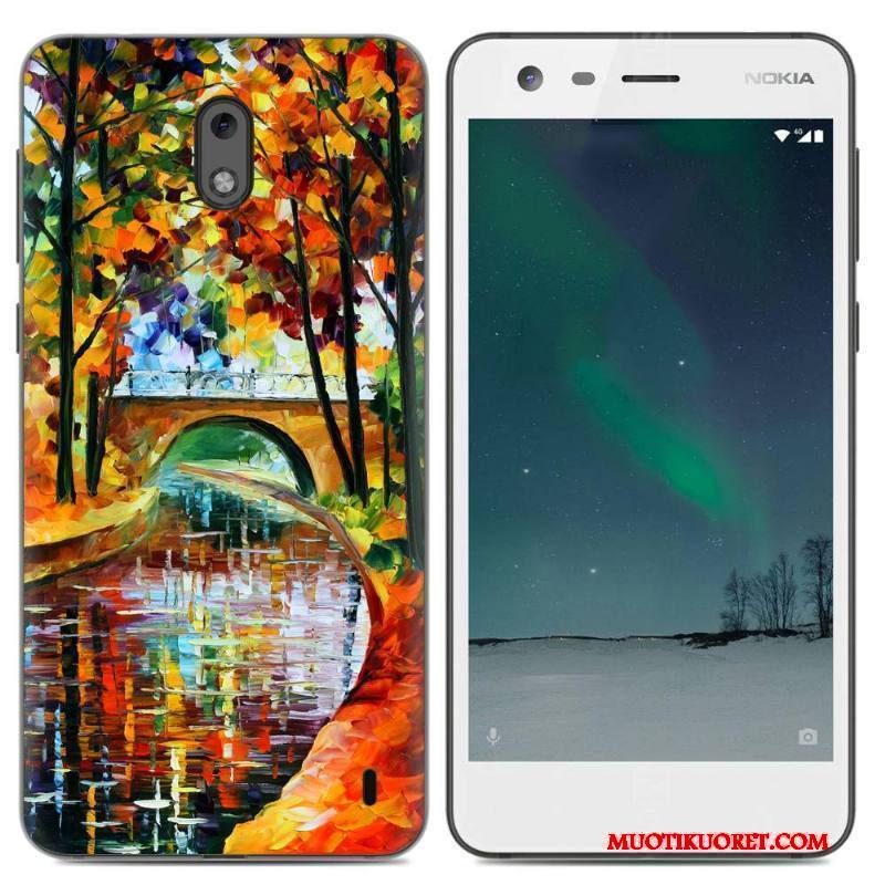 Nokia 2 Puhelimen Kuoret Jauhe Yksinkertainen Pehmeä Neste Kotelo All Inclusive Kuori