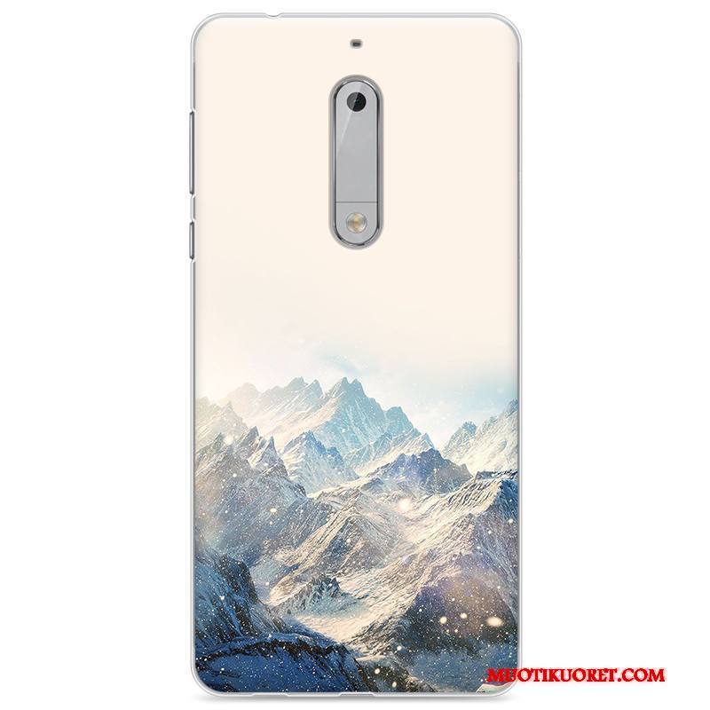 Nokia 5 Kuori Suojaus Kotelo Murtumaton Trendi Sininen All Inclusive Silikonikuori