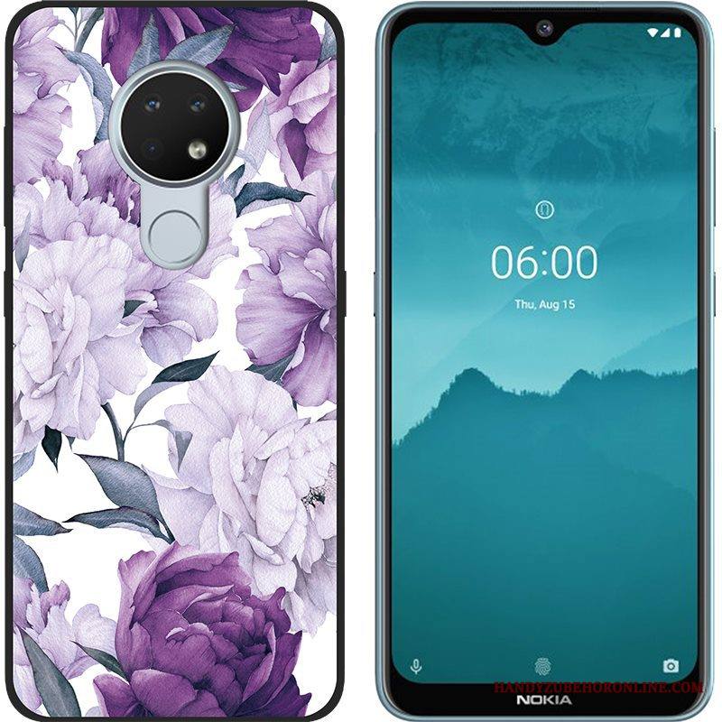 Nokia 6.2 Kuori Puhelimen Kuoret Maalaus Trendi Hyvä Myynti Violetti Pehmeä Neste Pesty Suede