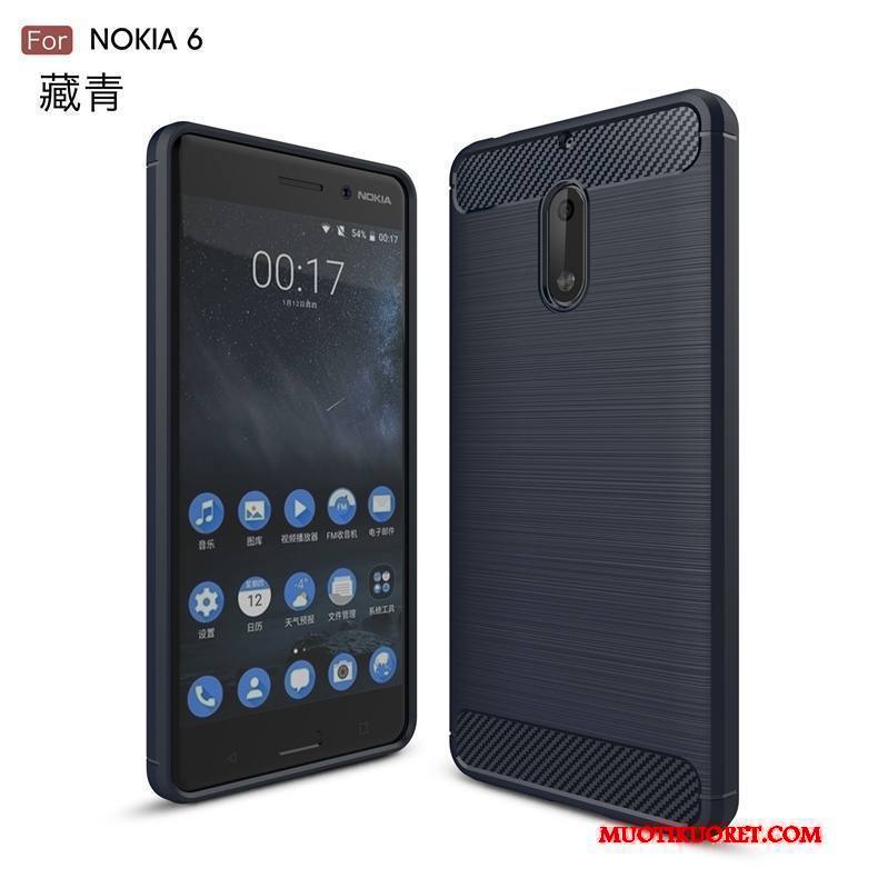 Nokia 6 Kukkakuvio Puhelimen Kuoret Murtumaton Kotelo Kuori Kuitu Silikoni