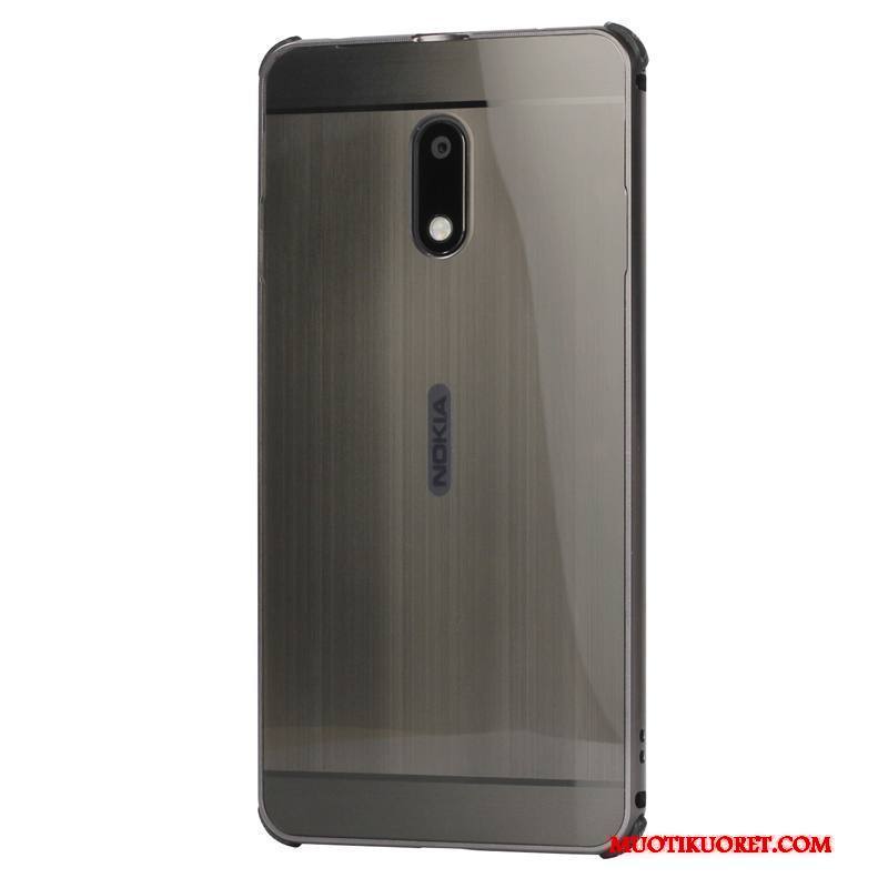 Nokia 6 Kuori Suojaus Metalli Puhelimen Puhelimen Kuoret Kehys Kotelo Murtumaton