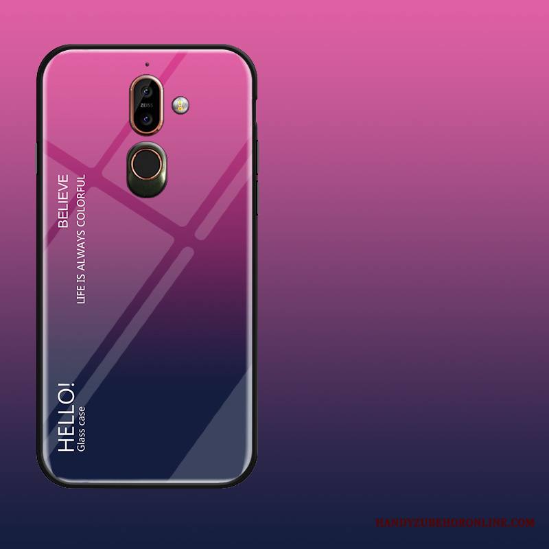 Nokia 7 Plus Kuori Kaltevuus Violetti Murtumaton Suojaus Luova Puhelimen Kuoret Kotelo