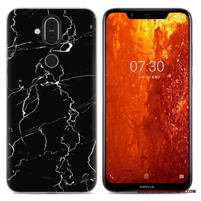 Nokia 8.1 Kuori Jauhe Murtumaton Yksinkertainen Puhelimen Kuoret Kotelo Pehmeä Neste Sarjakuva