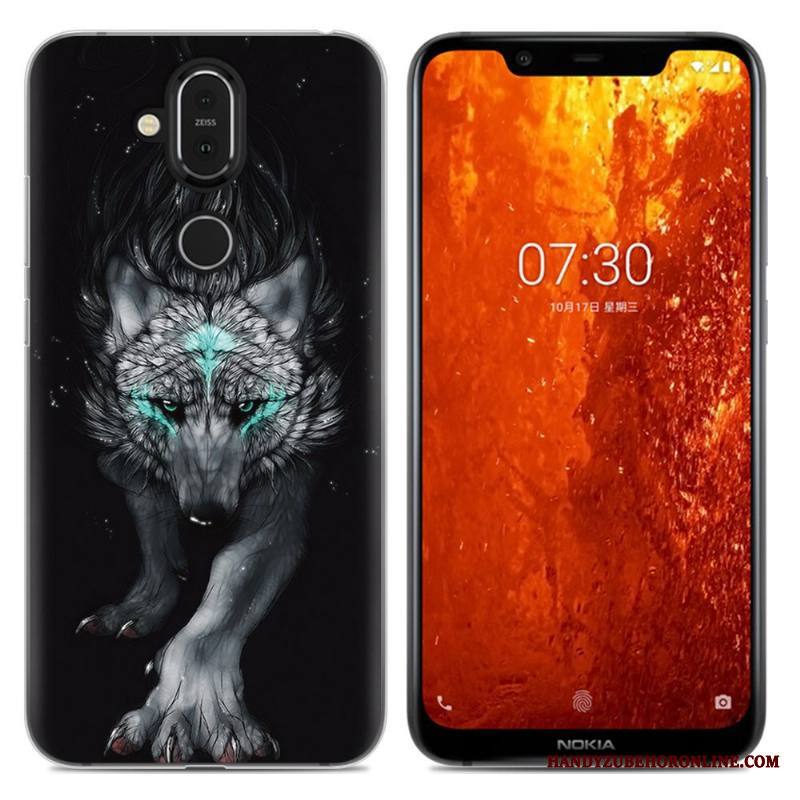 Nokia 8.1 Kuori Jauhe Murtumaton Yksinkertainen Puhelimen Kuoret Kotelo Pehmeä Neste Sarjakuva