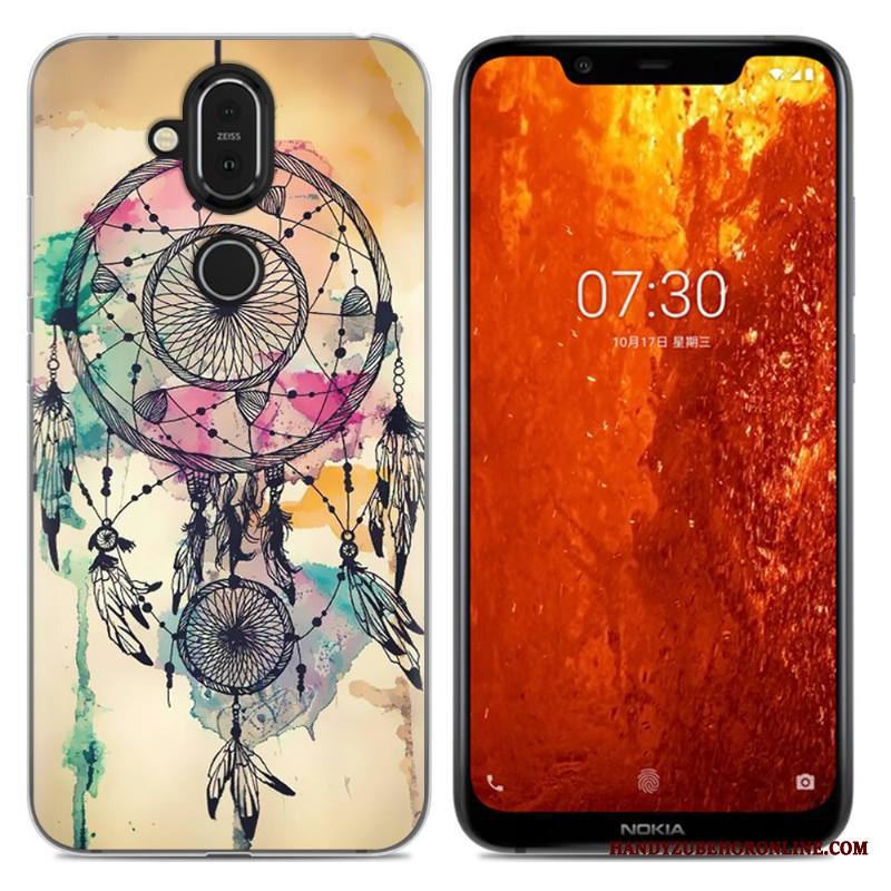 Nokia 8.1 Kuori Jauhe Murtumaton Yksinkertainen Puhelimen Kuoret Kotelo Pehmeä Neste Sarjakuva