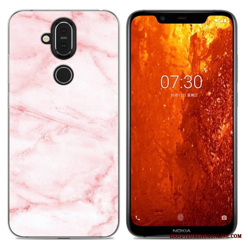 Nokia 8.1 Kuori Jauhe Murtumaton Yksinkertainen Puhelimen Kuoret Kotelo Pehmeä Neste Sarjakuva