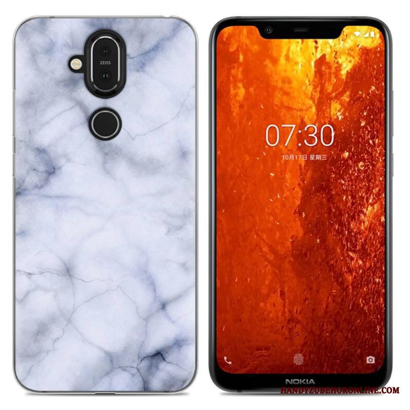 Nokia 8.1 Kuori Jauhe Murtumaton Yksinkertainen Puhelimen Kuoret Kotelo Pehmeä Neste Sarjakuva