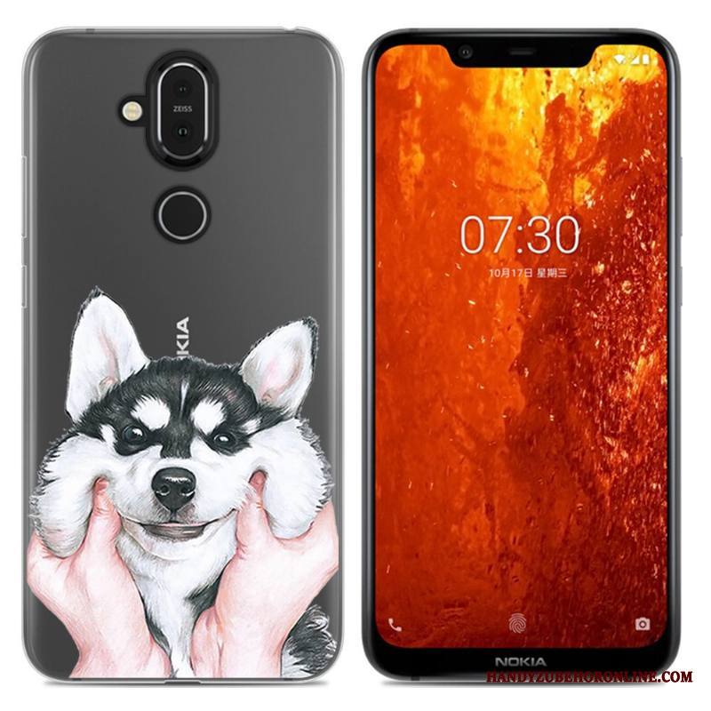 Nokia 8.1 Kuori Jauhe Murtumaton Yksinkertainen Puhelimen Kuoret Kotelo Pehmeä Neste Sarjakuva