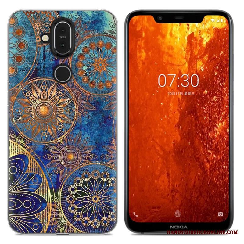 Nokia 8.1 Kuori Jauhe Murtumaton Yksinkertainen Puhelimen Kuoret Kotelo Pehmeä Neste Sarjakuva