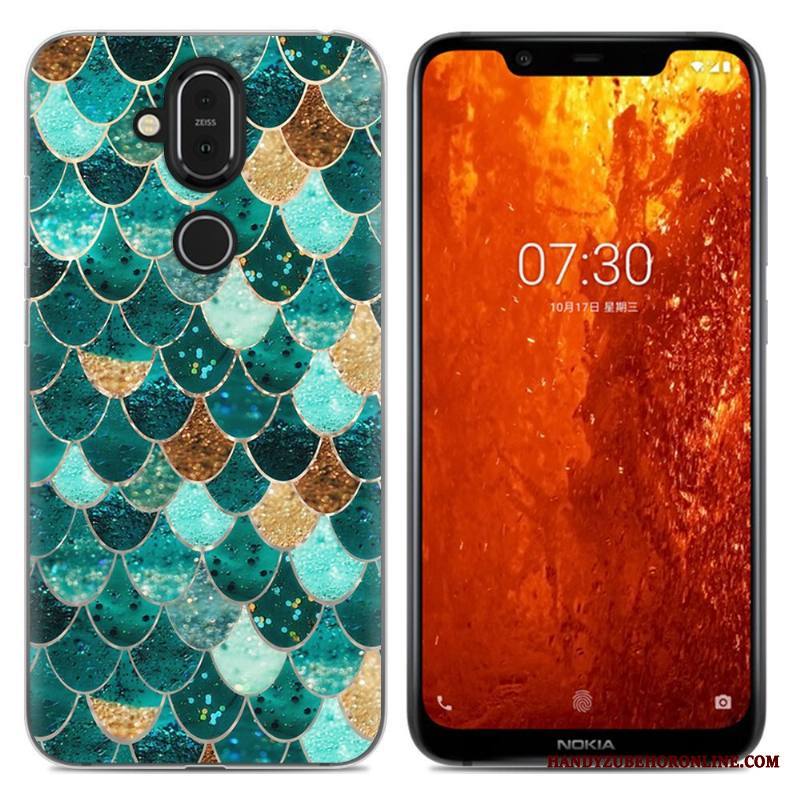 Nokia 8.1 Kuori Jauhe Murtumaton Yksinkertainen Puhelimen Kuoret Kotelo Pehmeä Neste Sarjakuva